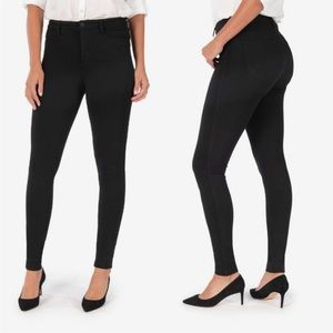 Kut from the Kloth Mia Ponte Black Slim Fit Skinny Jeans Size 8